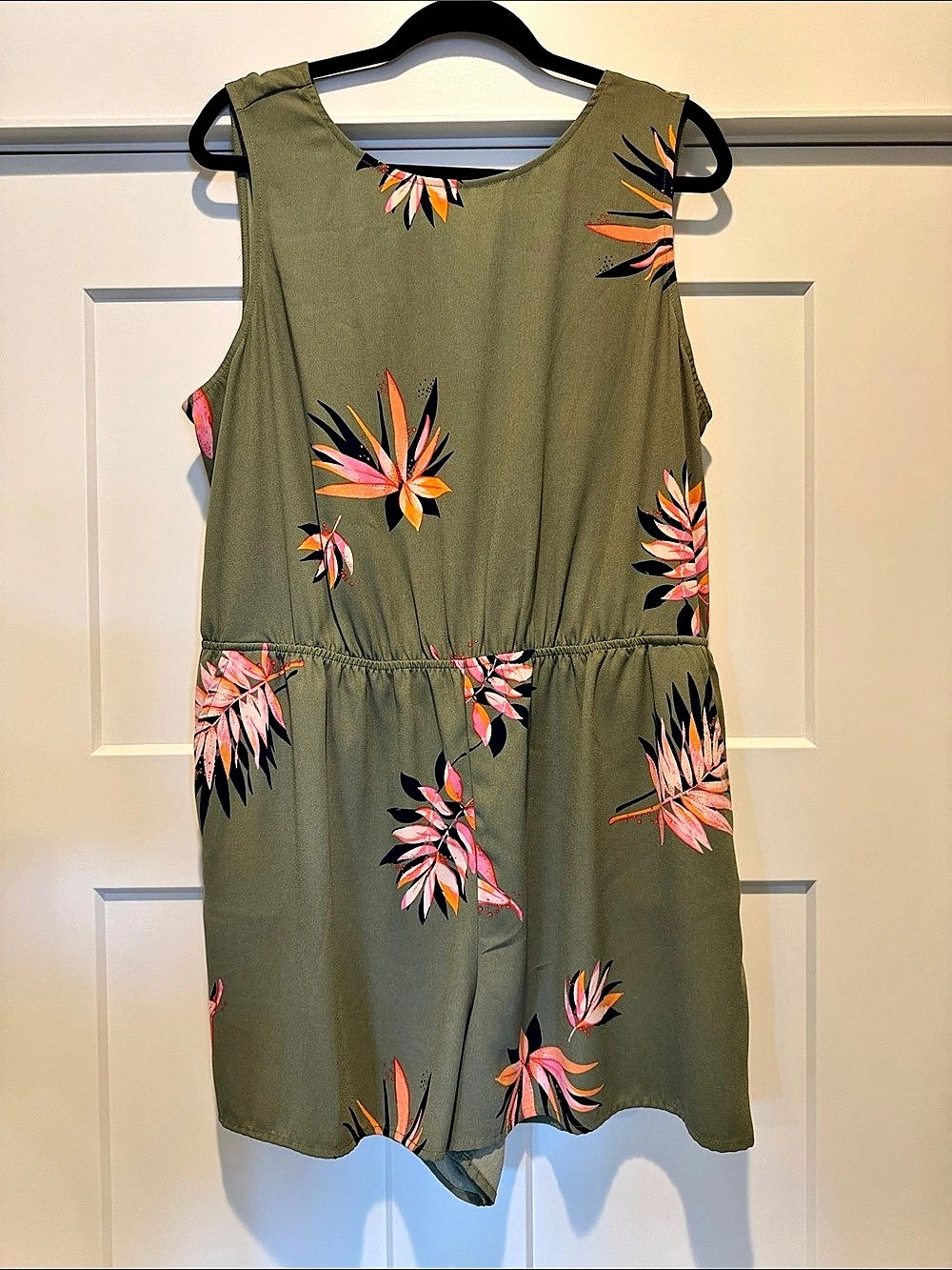 Floral Romper in Green